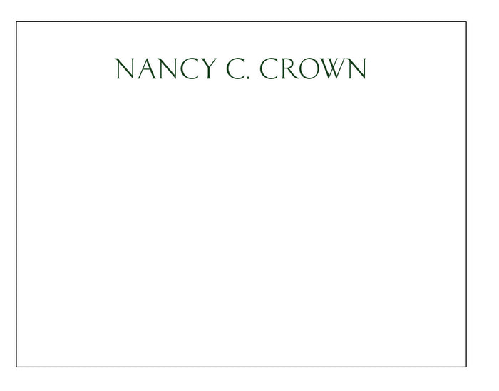 Custom Order - Crown Stationery