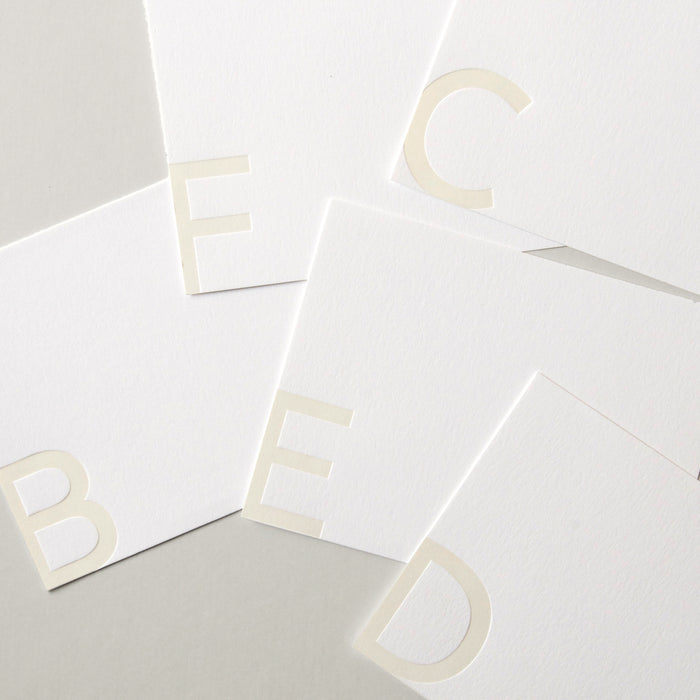 "Letter" Press Card Set