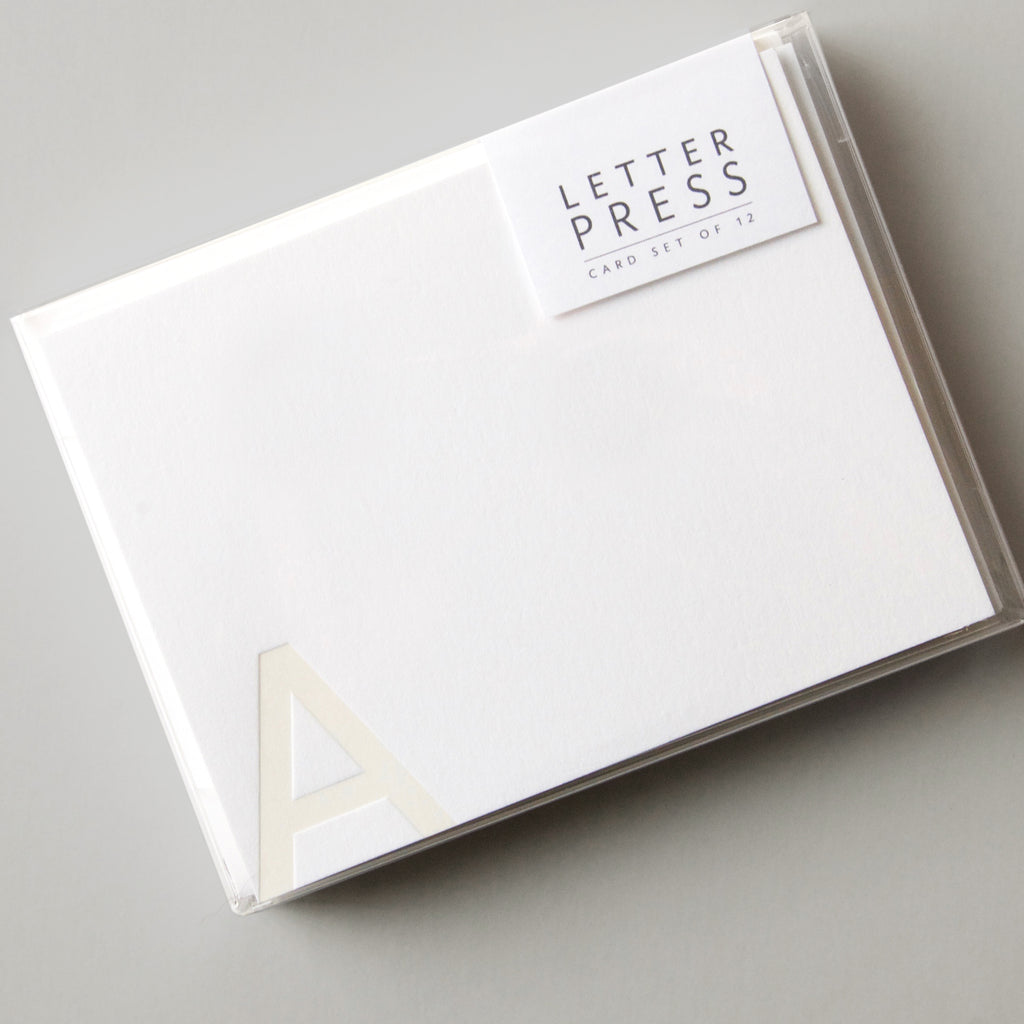"Letter" Press Card Set