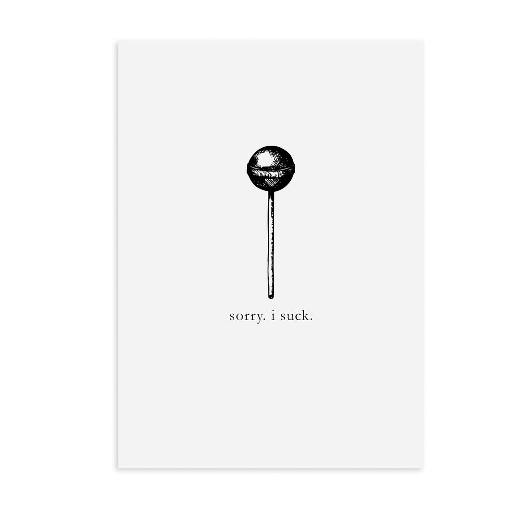 I suck